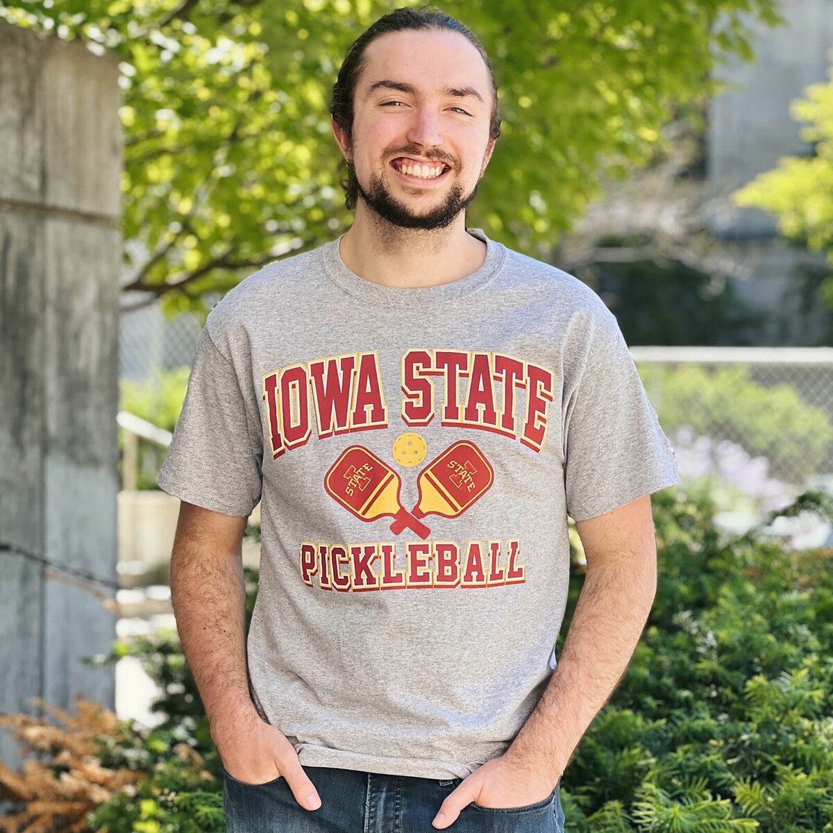 Champion® Iowa State Pickleball Gray T-Shirt